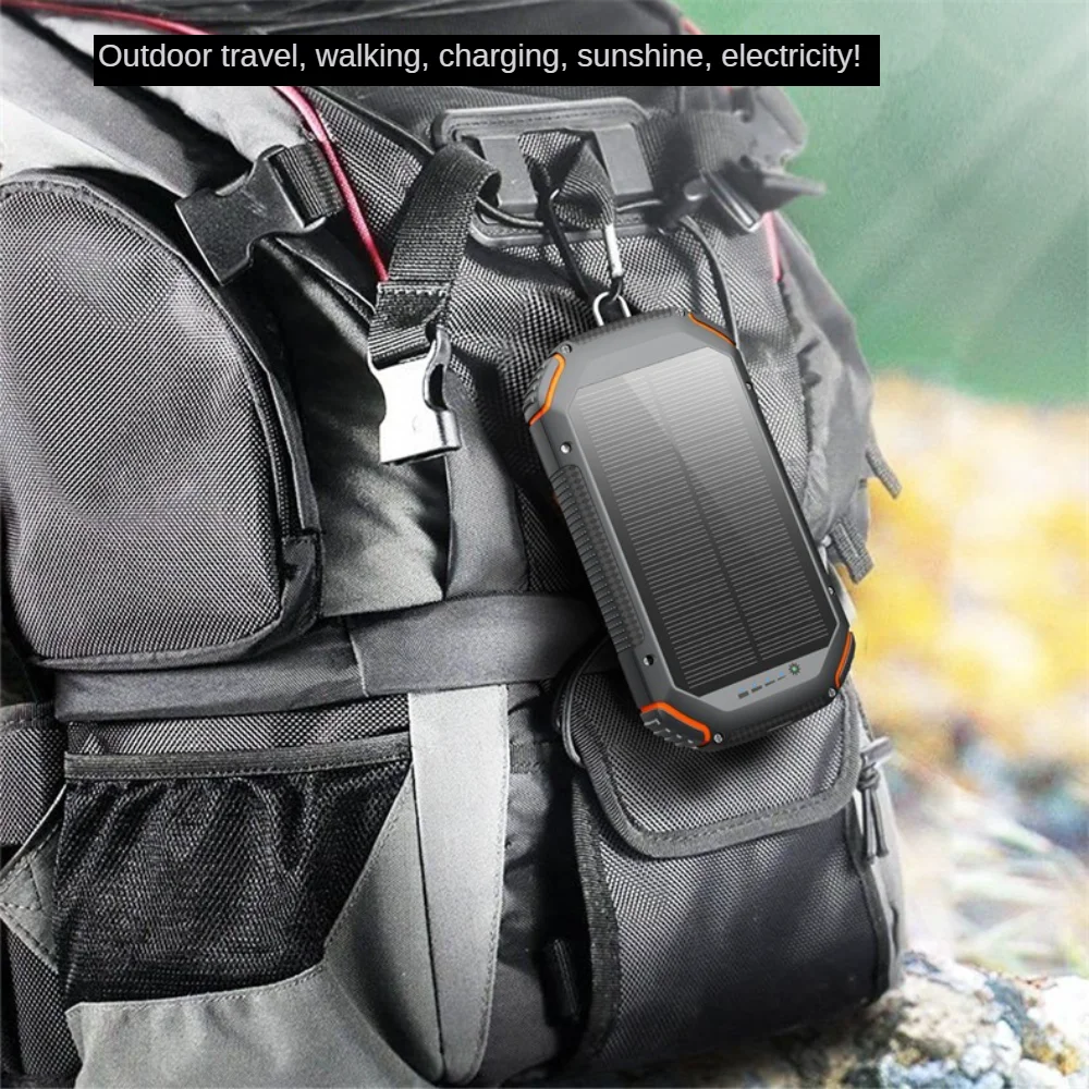 Solar Wireless Charging Unit Outdoor Camping Light Wireless Fast Charging Mobile Power 50000mah, for iPhone xiaomi Samsung