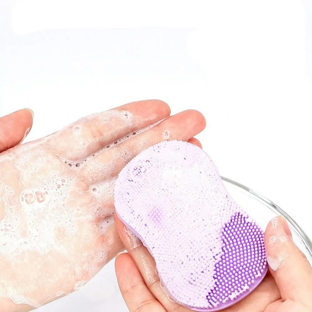 Brosse de nettoyage en Silicone souple, brosse de lavage du visage multifonction respectueuse de la peau, élimination des points noirs, tampon de lavage pour l'élimination des peaux mortes