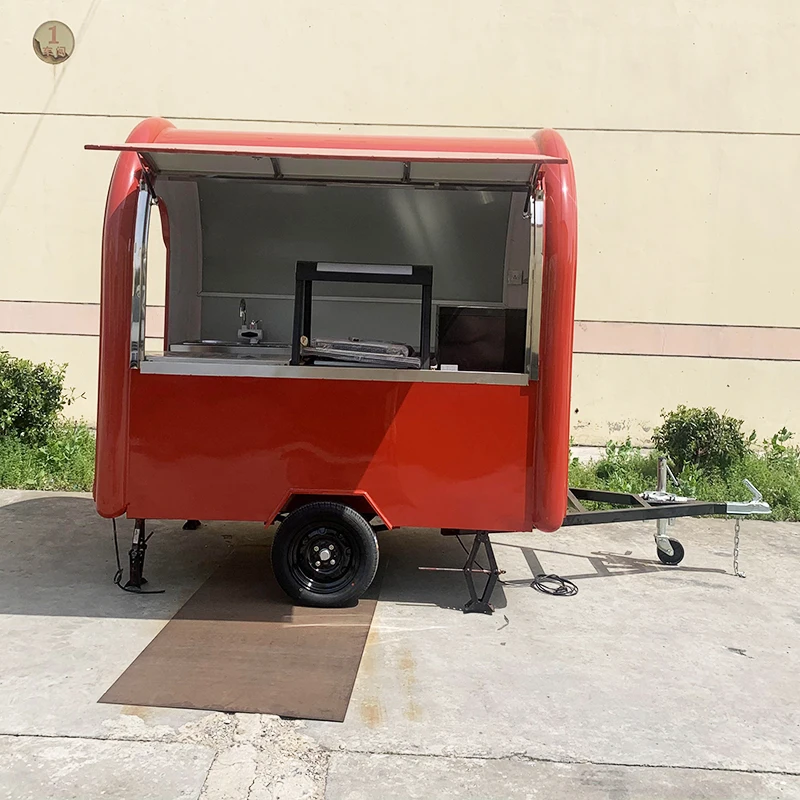 Customized Best Value 20ft Mobile Food Truck Trailer with Display Screen Great Ice Cream Business Trailer