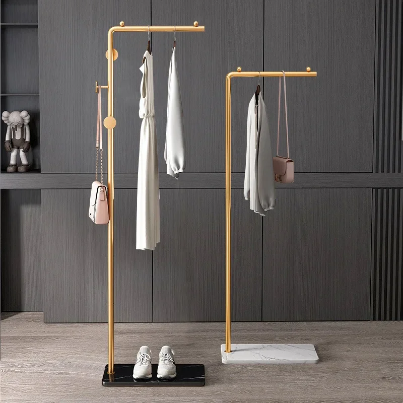 

Bedroom Hanging Clothes Rack Iron Hat Rack Floor Standing Simple Clothes Hanger Clothing Store Display Hanger