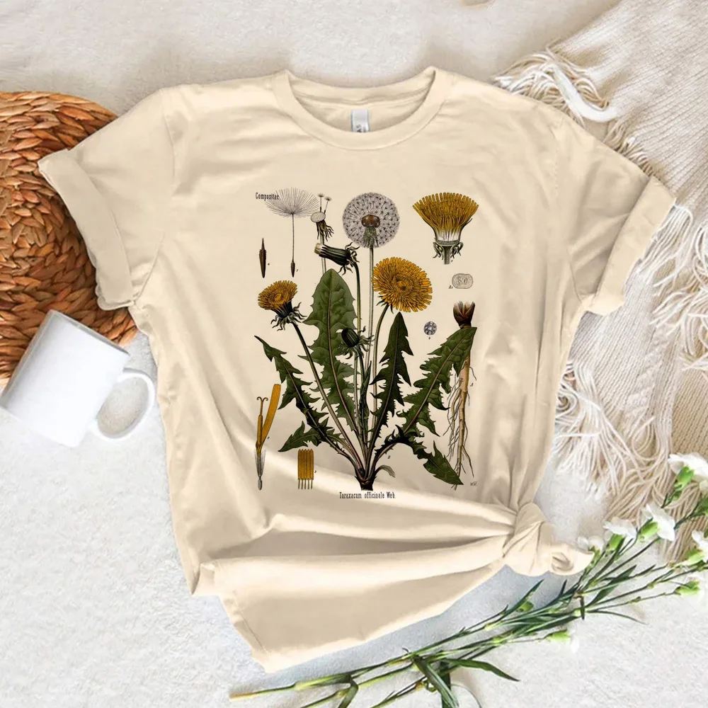 Dandelion t-shirts women Japanese t shirt girl designer clothes