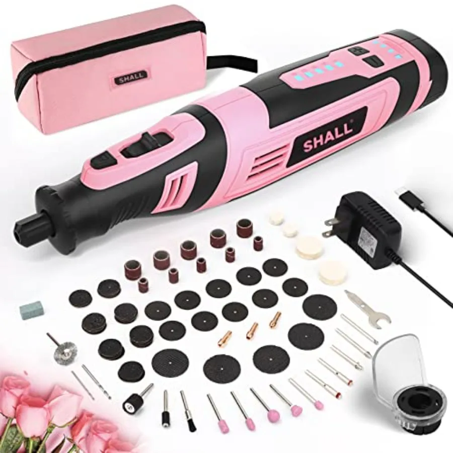 

8V Cordless Rotary Tool Kit, Lightweight 2.5 Ah Battery Rechargeable Rotary Tool w/ 121 Accessories, 5-Speed Power Rotary Tool