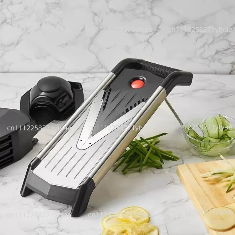 V 5-in-1 Vegetable  Stainless Steel Mandoline For Potato, Carrot & Cucumber -Tool