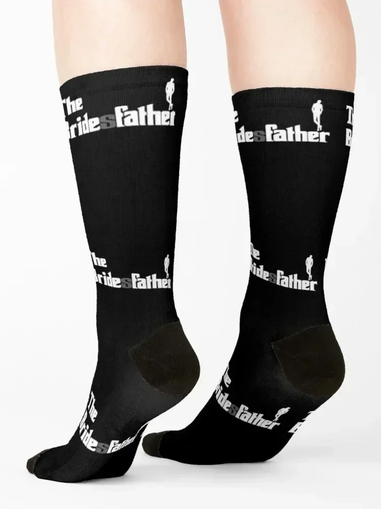 The Bridesfather - Father of the Bride Socks funny sock custom sports floral Hiking boots Socks Male Women's