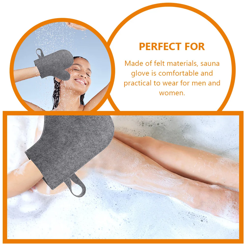 قفاز ساونا للحماية من الحرارة للاستحمام، قفاز ساونا للجنسين، خفيف الوزن، سهل التخزين #5