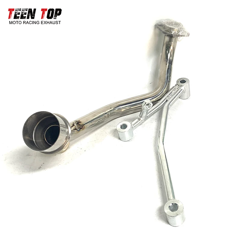 SUS304 Motorcycle Exhaust Pipe For YAMAHA RS100 Exhaust Header Modified Escape Moto Front Link Pipe Slip-on 51mm Exhaust Muffler