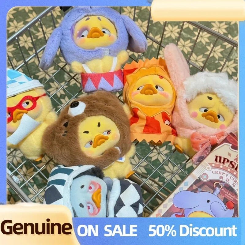 

Genuine Upsetduck V4 Crazy Circus Duck Series Vinyl Face Blind Box Cute Plush Doll Collection Upsetduck Toy Mystery Box Gift