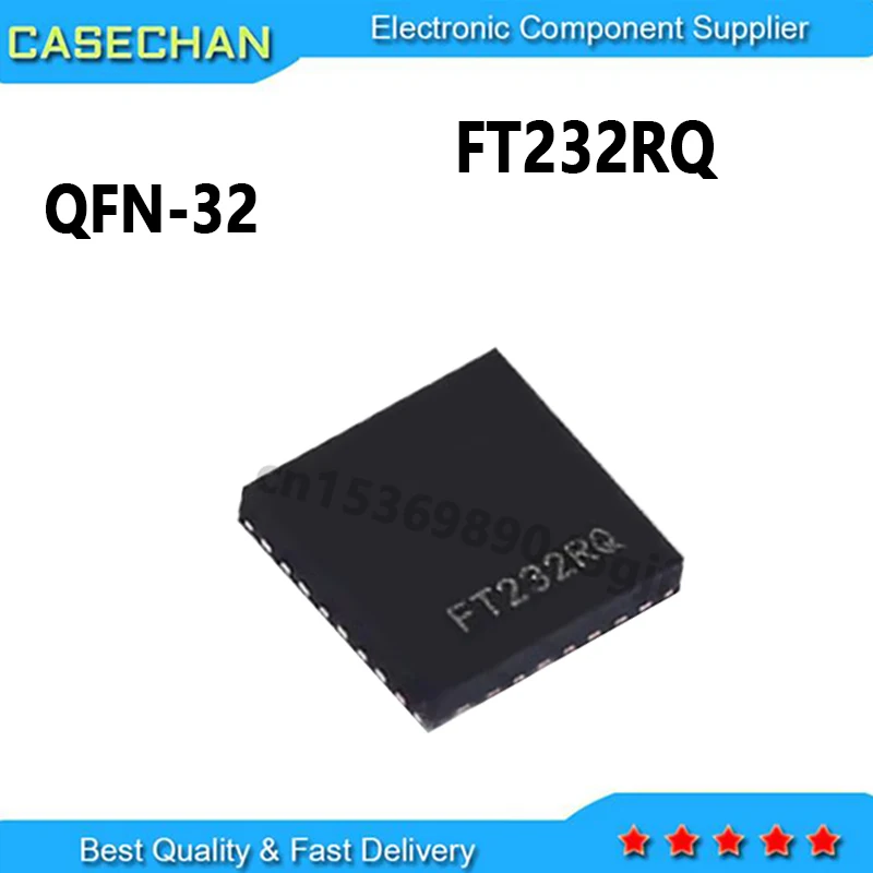 5pcs FT232RQ-REEL FT232RQ FT232 QFN-32 USB Conversion Interface Chip