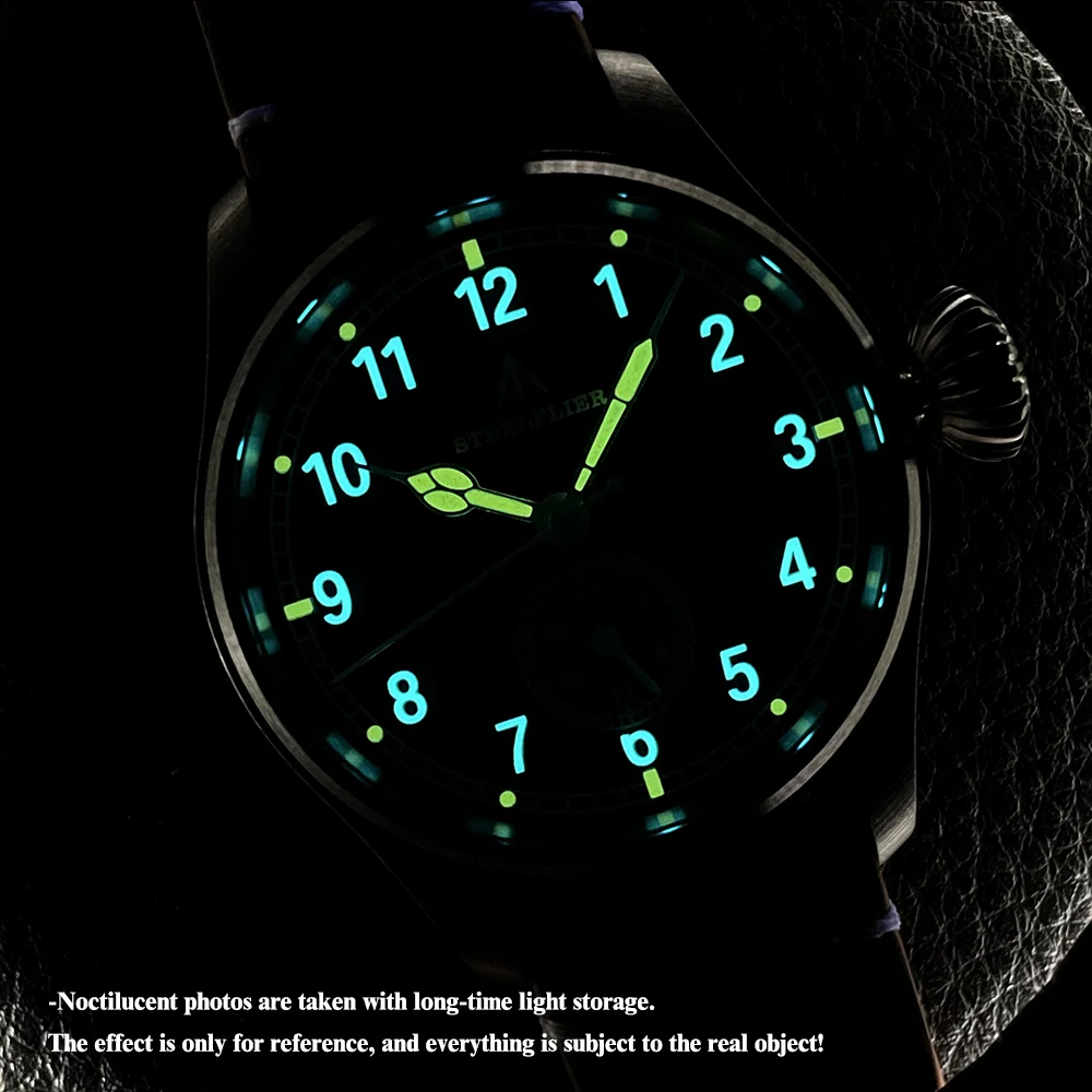 STEELFLIER Offizielle SF746 Quarz-Armbanduhr VH60 Stummschaltung 4 Zeiger Schweizer BGW9 C3 Leuchtende Mode 200 m wasserdichte Uhr – Detail 5