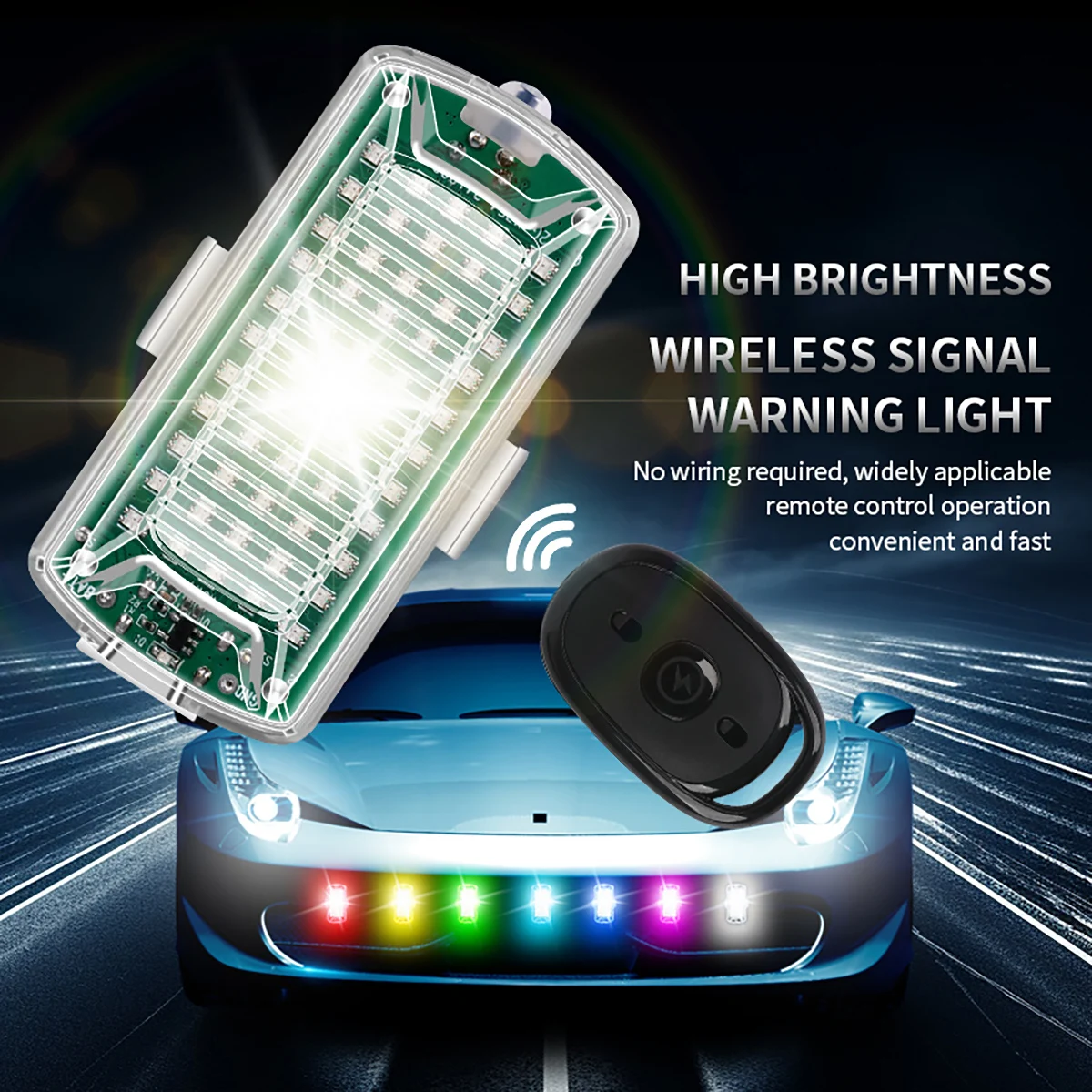 Wireless Remote Control LED Strobe Light Multi-Modes Flash Indicator Airplane Strobe Light for Car Motorcycle Bike Drone Scooter image 2
