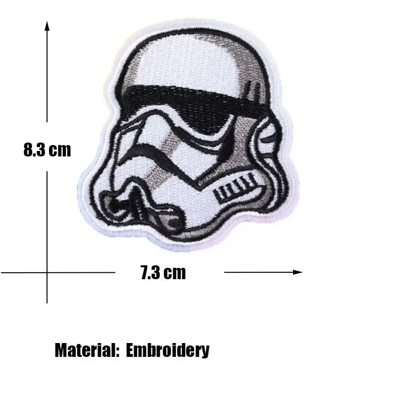 Star Wars Bracciale periferico Medaglia ricamata in velcro Personalità dei cartoni animati Decorazione di nicchia creativa Toppa per zaino