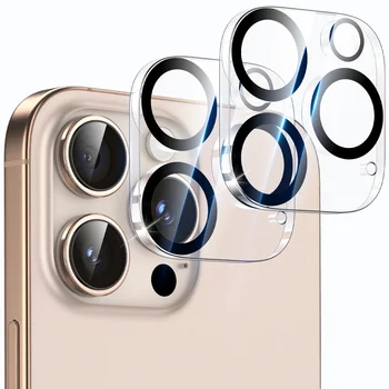 MINSLIS Camera Lens Protector for iPhone 16 Pro Max/iPhone 16 Pro, 9H Tempered Glass Camera Cover Screen, Anti-Scratch, HD Clear