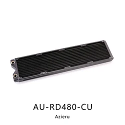 Bykski Azieru 480mm 4x12cm Radiator miedziany chłodnica wody AU-RD480-CU wymiennika ciepła