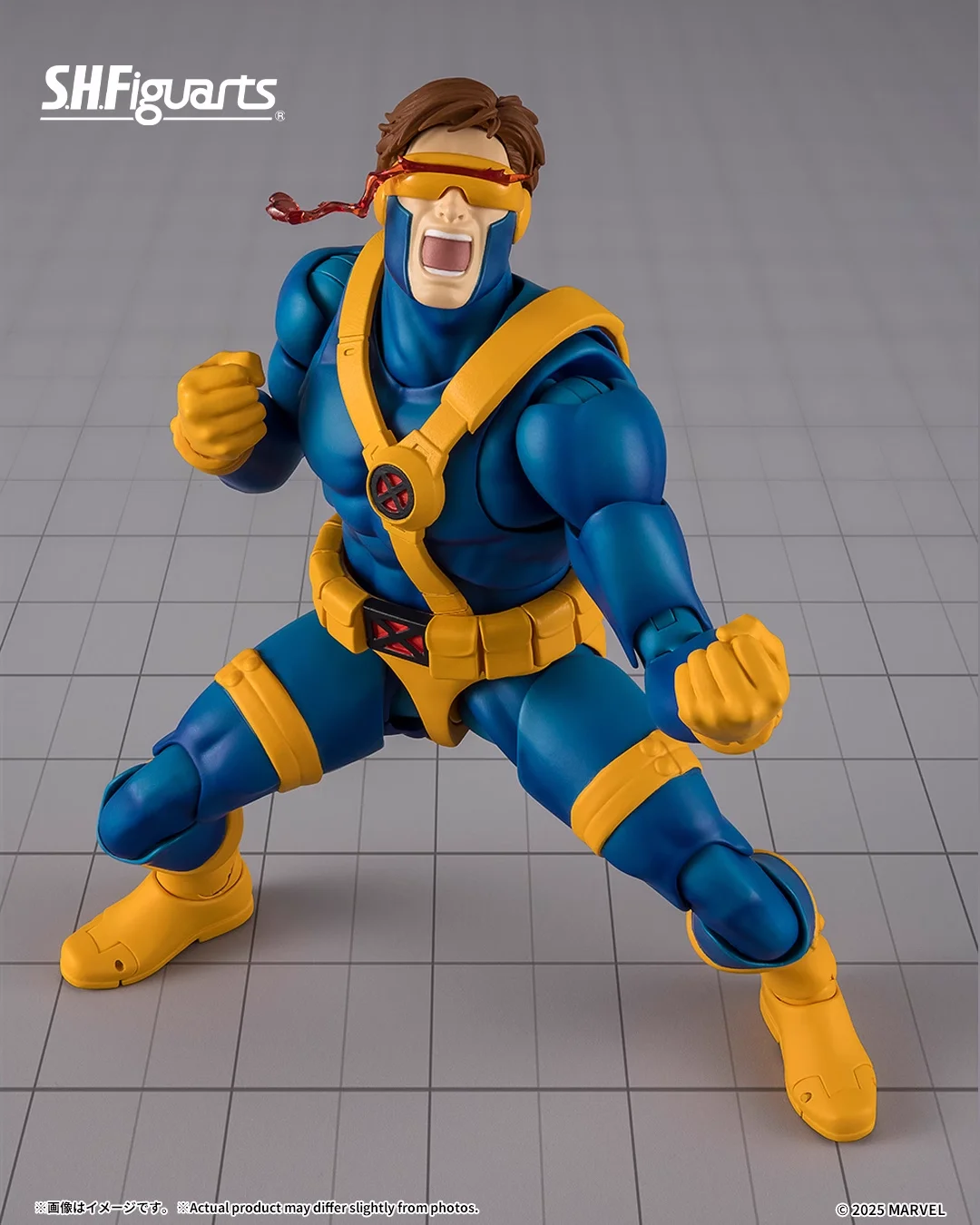 شخصيات الأكشن الأصلية S.H.Figuarts X-men Cyclops GAMERVERSE مجموعة ألعاب Shf Cyclops نماذج PVC شخصيات كرتونية متحركة #2