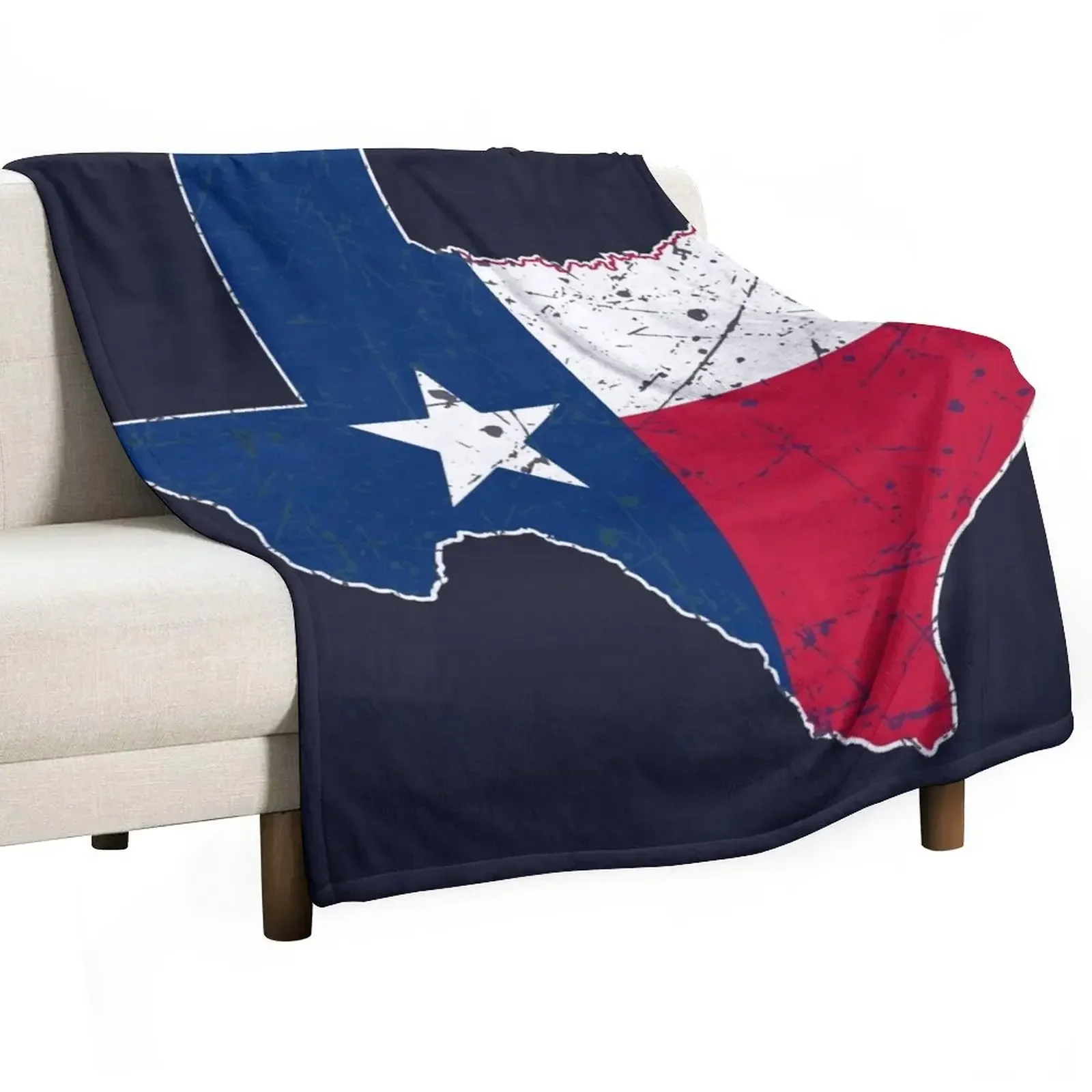 

Texas Map Throw Blanket Hair Vintage Blankets