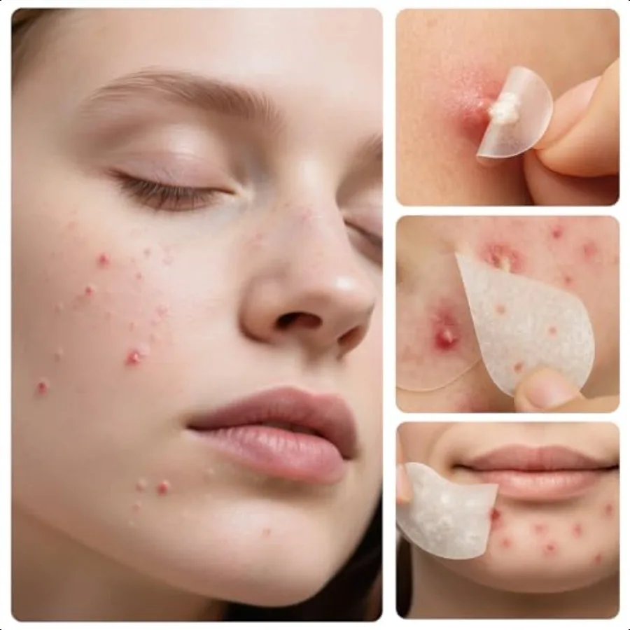 بقع البثور للوجه 320 التهم 5 أحجام بقع كبيرة عيوب الغروانية المائية التصحيح بقعة النقاط غطاء للجسم الذقن الخد Zits #5