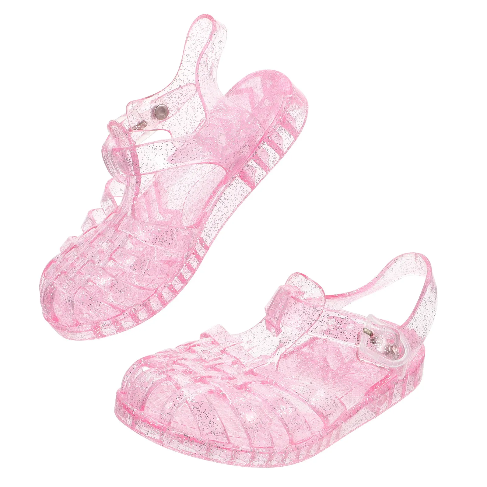 Soft Sole Princess Shoes Girls Summer S PVC Beach Dance Kids Casual Supple soled Children Shoes Glitter Elegant Design Not