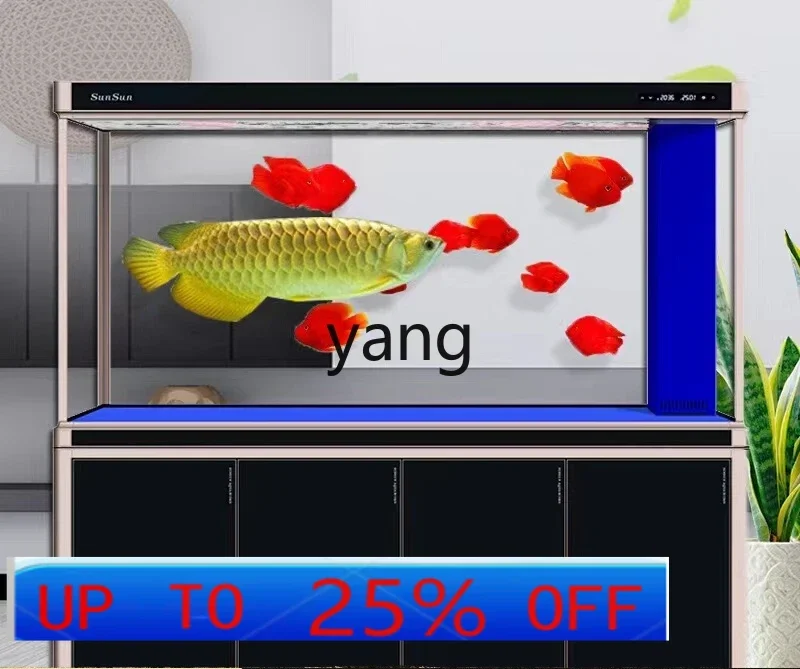 

LH fish tank living room ecological tank large household screen partition goldfish tank floor aquarium