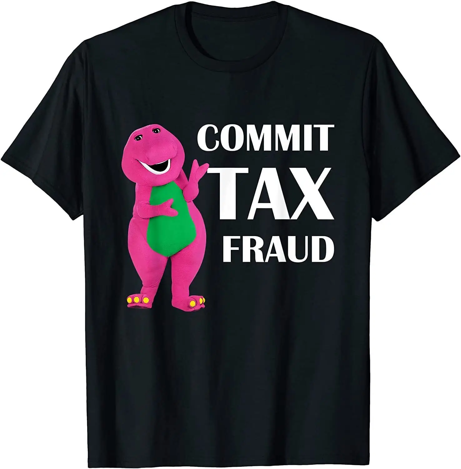 NEW! Commit Tax Fraud Tax Evasion Funny IRS Financial Gift T-Shirt - MADE IN USA