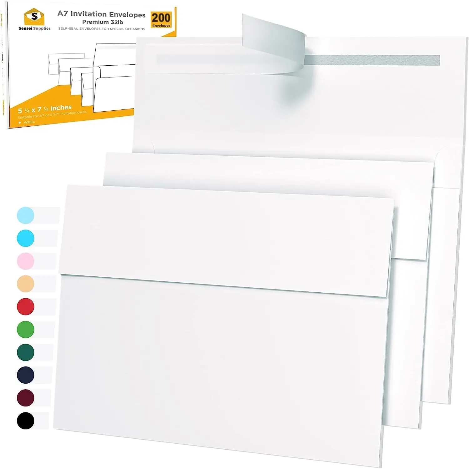 200 Pack 5X7 White …