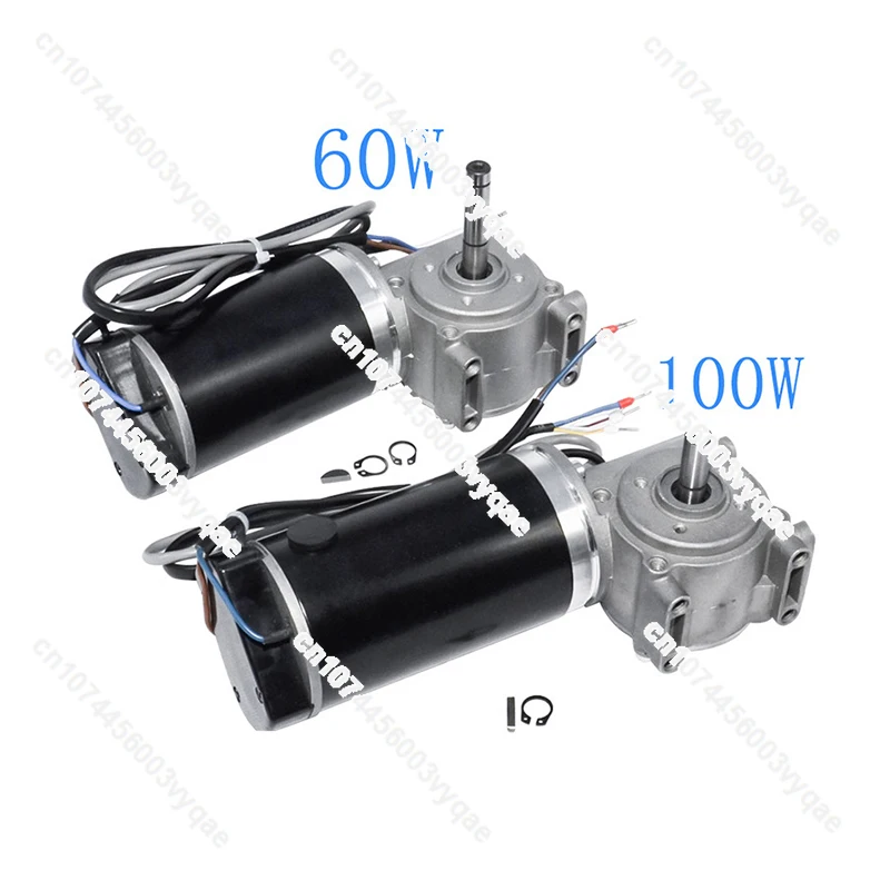 

DC 24V 60W 100W High Torque Worm Gear Motor Intelligent Encoder Electric Door Motor for Hotels Automatic Door 250/220RPM