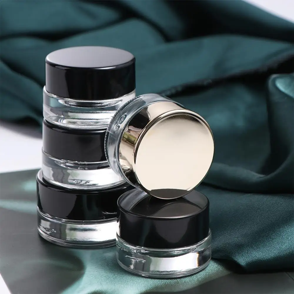

Sample Pots Black Gold Eye Cream Pots 3g 5g Lip Balm Makeup Jar Mini Travel Glass Lotion Vials Cosmetic Container