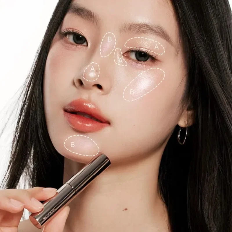Joocyee Diamond Highlight Stick ilumina os olhos Pearl Light Estoppar o rosto e o corretivo iluminador natural