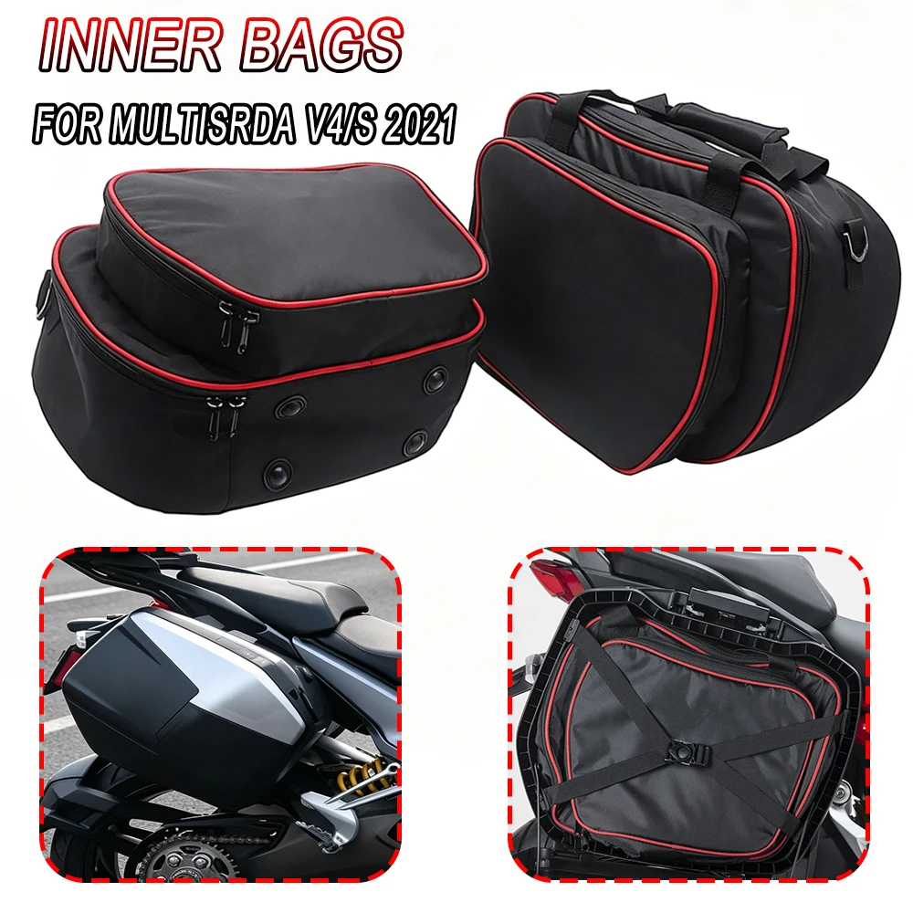 

FOR Ducati Multistrada V4 S 2021 New Sidecase Inner Bags For Plastic Side Panniers Cases Motorcycle Accessories MULTISTRADA v4