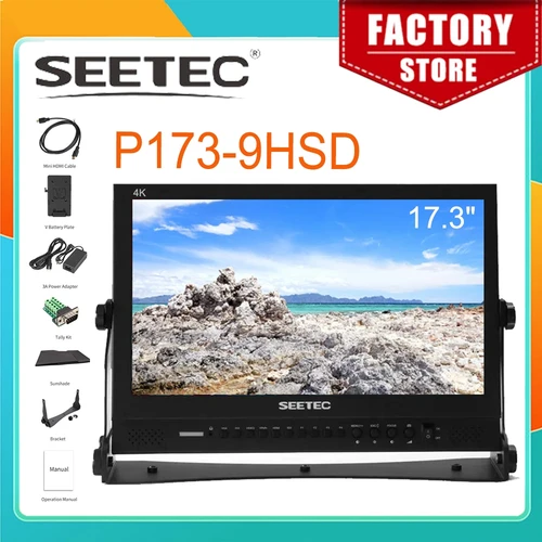 Seetec-カメラ用17.3 x P173-9HSD LCDモニター,1920 ips,3g-sdi,hdmi,4k,1080