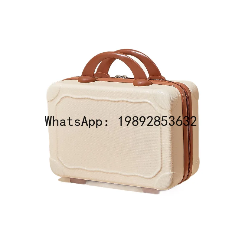 

Xl retro handheld makeup case - portable storage box, multifunctional travel cosmetic bag for women