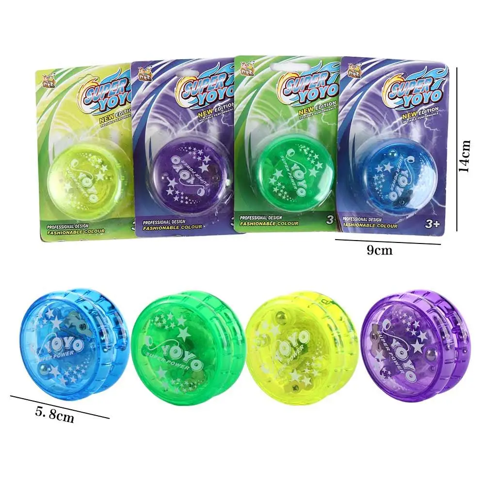 Bola Yoyo luminosa para crianças, Yoyo de alta velocidade, luz LED, piscando, jogo cerebral, brinquedo de entretenimento, crianças