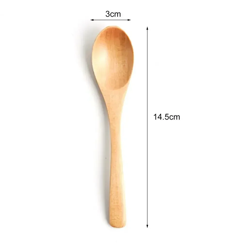 Stirring Spoon Wood Soup Spoons Eating Mixing Stirring Cooking Long Handle Spoon Japanese Coffee Mixing Spoon Kitchen Utensils