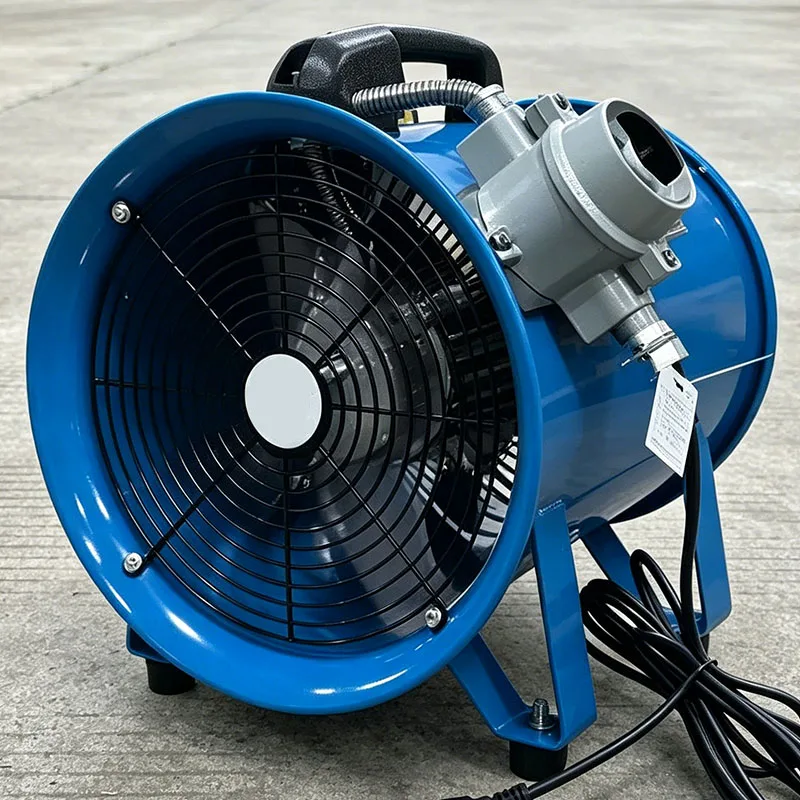 Explosion-proof Portable Axial Flow Fan 220V High-power Movable Exhaust Fan for Confined Space Cool Winding Machine