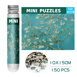 150 Pieces Mini Test Tube Puzzle Oil Painting Jigsaw Decompress Educational Toy for Adult Children Creative Puzzle Game Gift