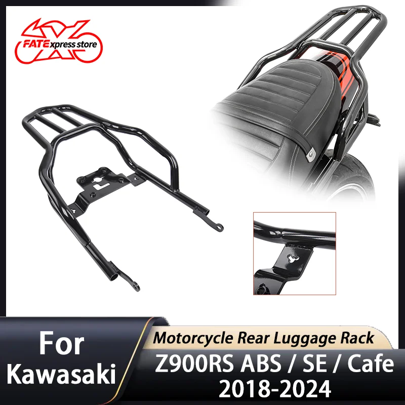 

For Kawasaki Z900RS Z900 RS ABS SE Cafe Rear Luggage Rack Cargo Holder Shelf Bracket Support 2018-2024 2023 2022 2021 2020 2019