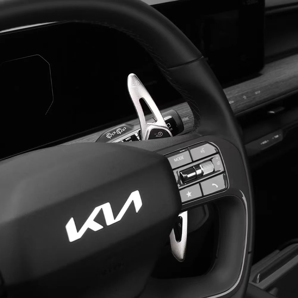 For KIA EV9 GT-Line 2023 2024 2025 Car Steering Wheel DSG Paddle Shift Extension Gear Stickers Decorative Accessories