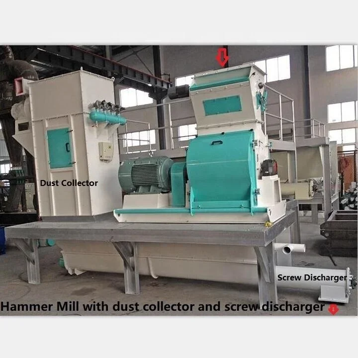 SFSP56*36 Feed Hammer Mill, Rice Husk Crushing Machine, Corn Grinder Machine