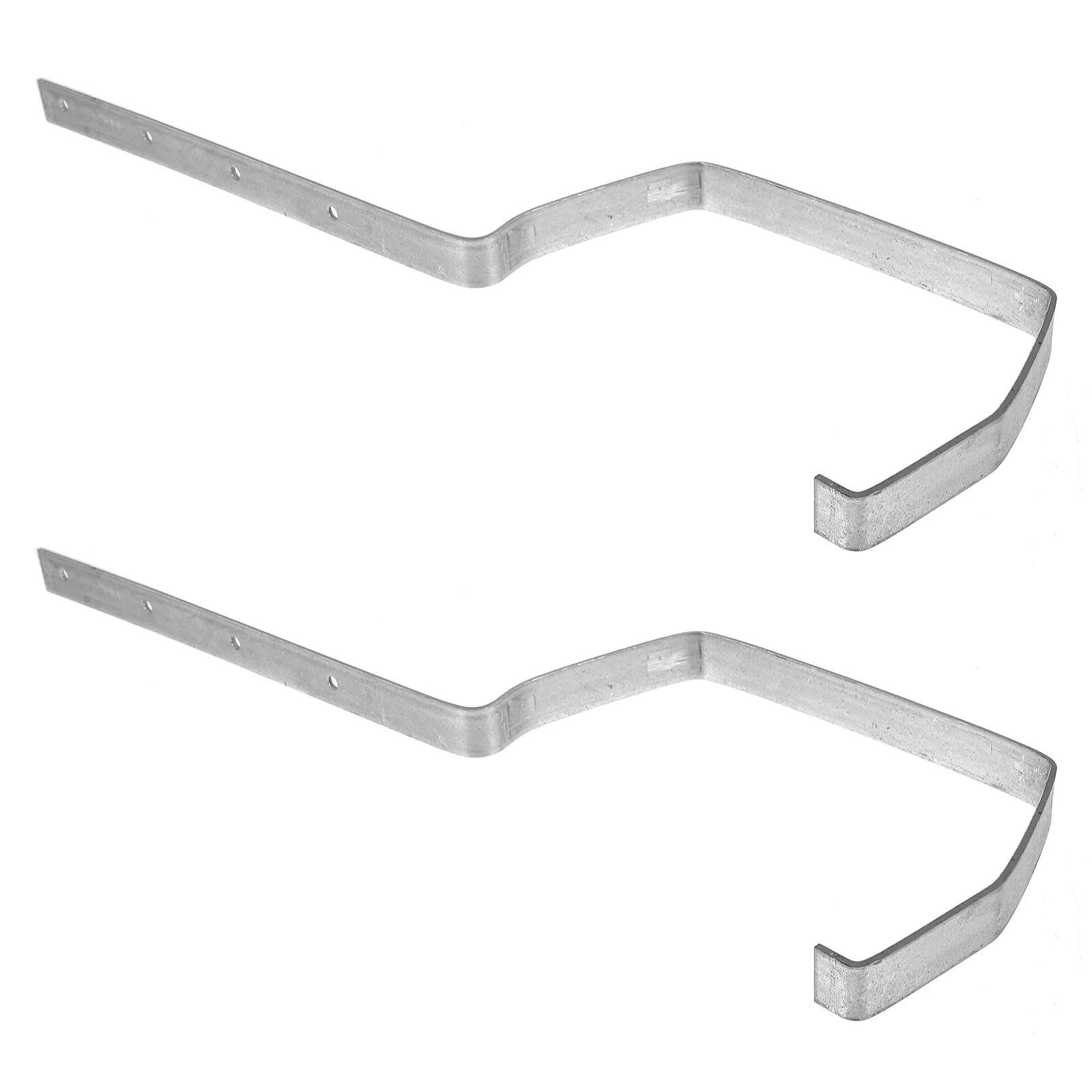 2pcs Sturdy Iron Gutter Rack Heavy Duty Rain Gutter Holder 200mm Downspout Bracket Roof Accessories Efficient Drainage System