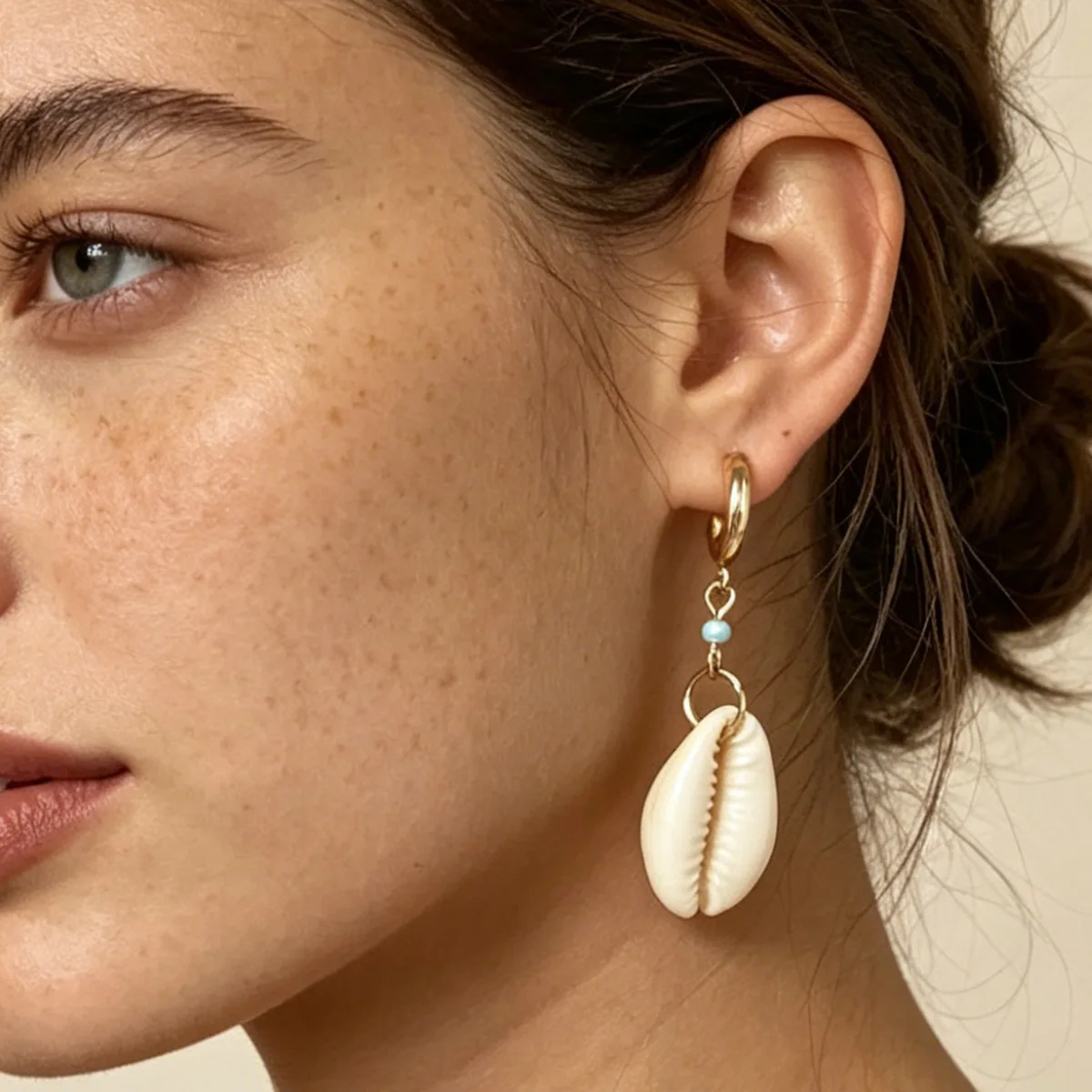 Bohemian Shell Starfish Drop Earrings - Set of 3