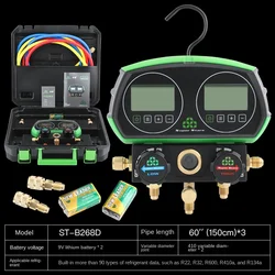 DSZH elektroniczny miernik fluoru chłodniczy cyfrowy wyświetlacz ciekłokrystaliczny klimatyzator głowica miernika czynnika chłodniczego śniegu