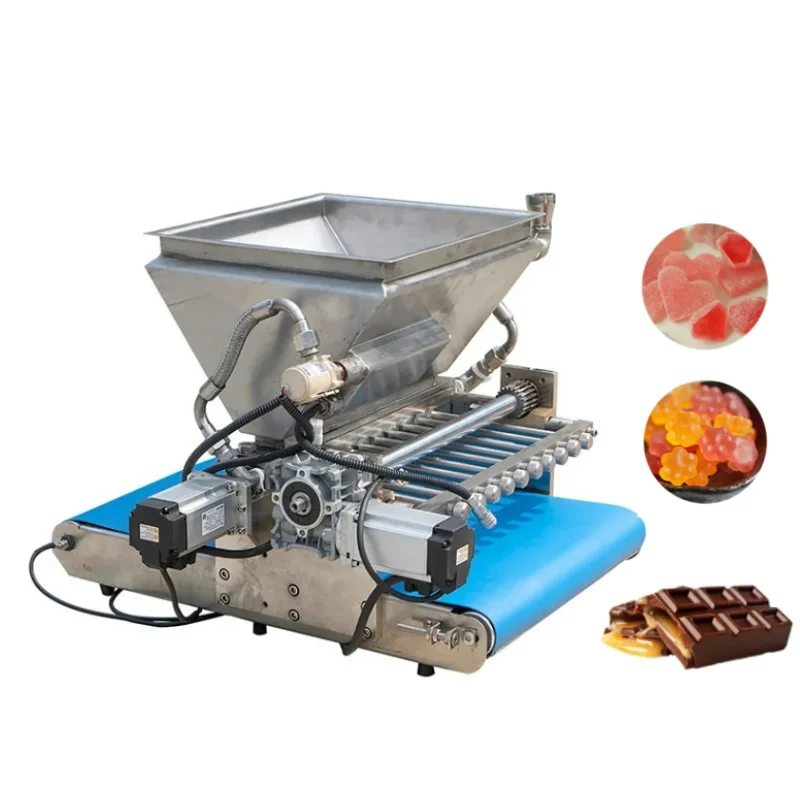 China Candy Making Machinery 12L Hopper Table Top Gummy Depositor Small Chocolate Candy Making Machine