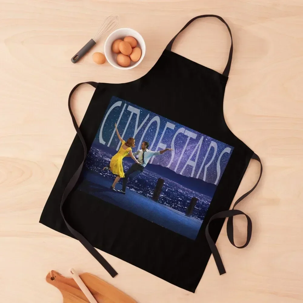 

City of Stars Apron For Nail Stylist Men gift Kitchen Sexy Apron