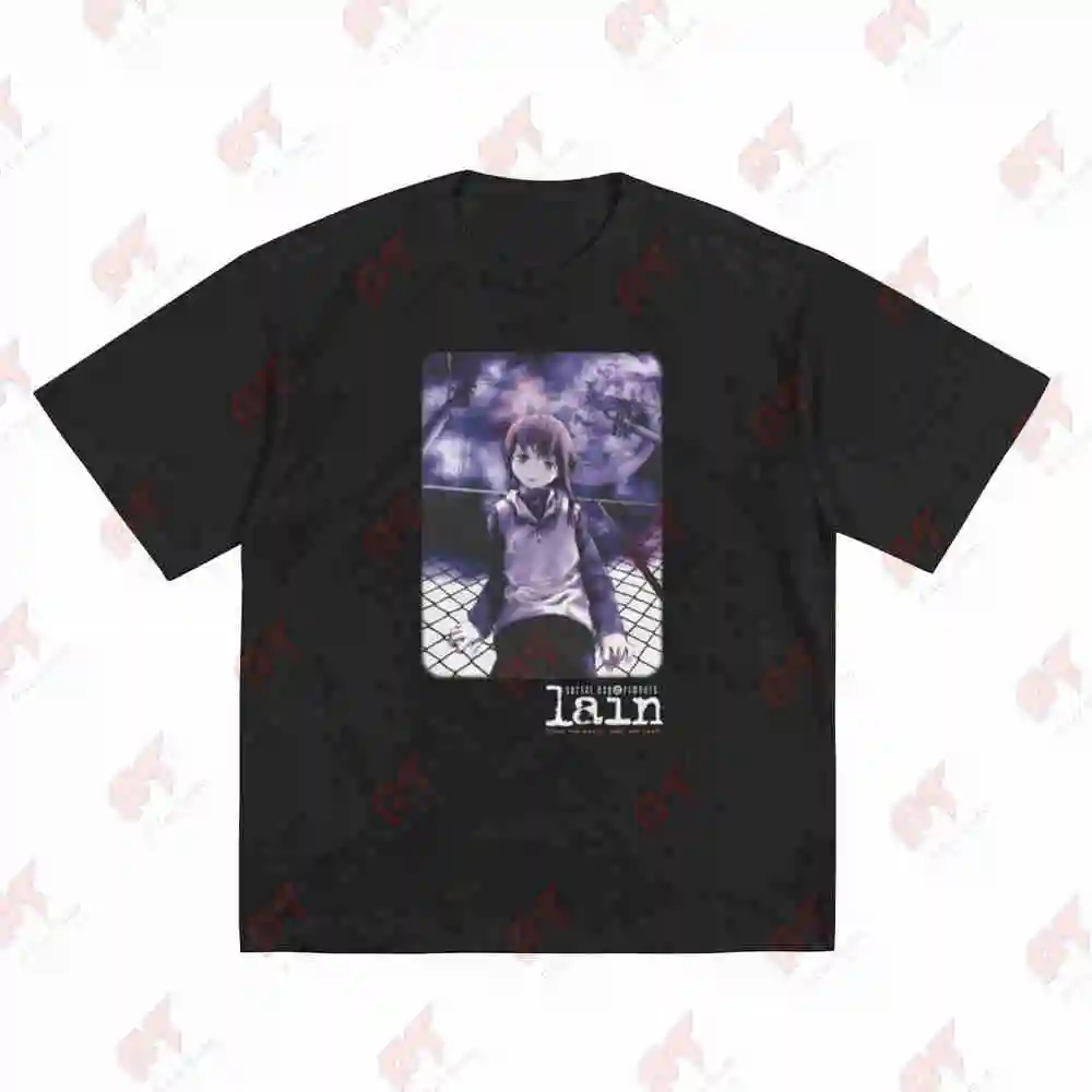 Serial Experiments Lain Short Sleeve Tee 100% Cotton T-Shirt