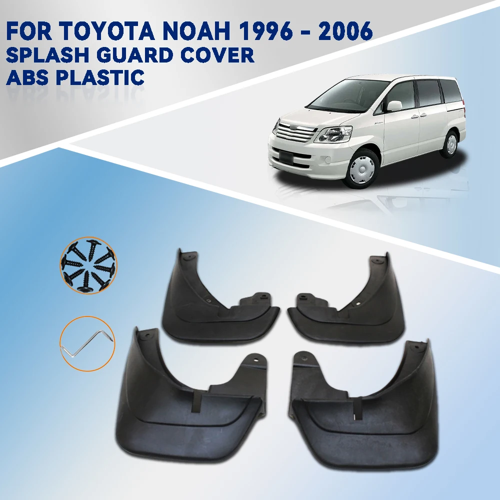 

Abs Matte Black Plastic For Toyota Noah1996 - 2006Car Splash Guard Cover Car Tire Splash Protection Accessorie External Decorate