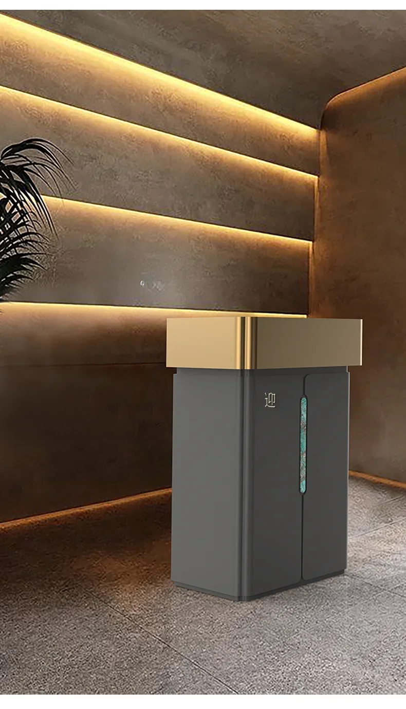 الاستقبال، استشارة مطعم بسيطة وحديثة، تخصيص طاولة أمين الصندوق الصينية الجديدة المصنوعة من الفولاذ المقاوم للصدأ