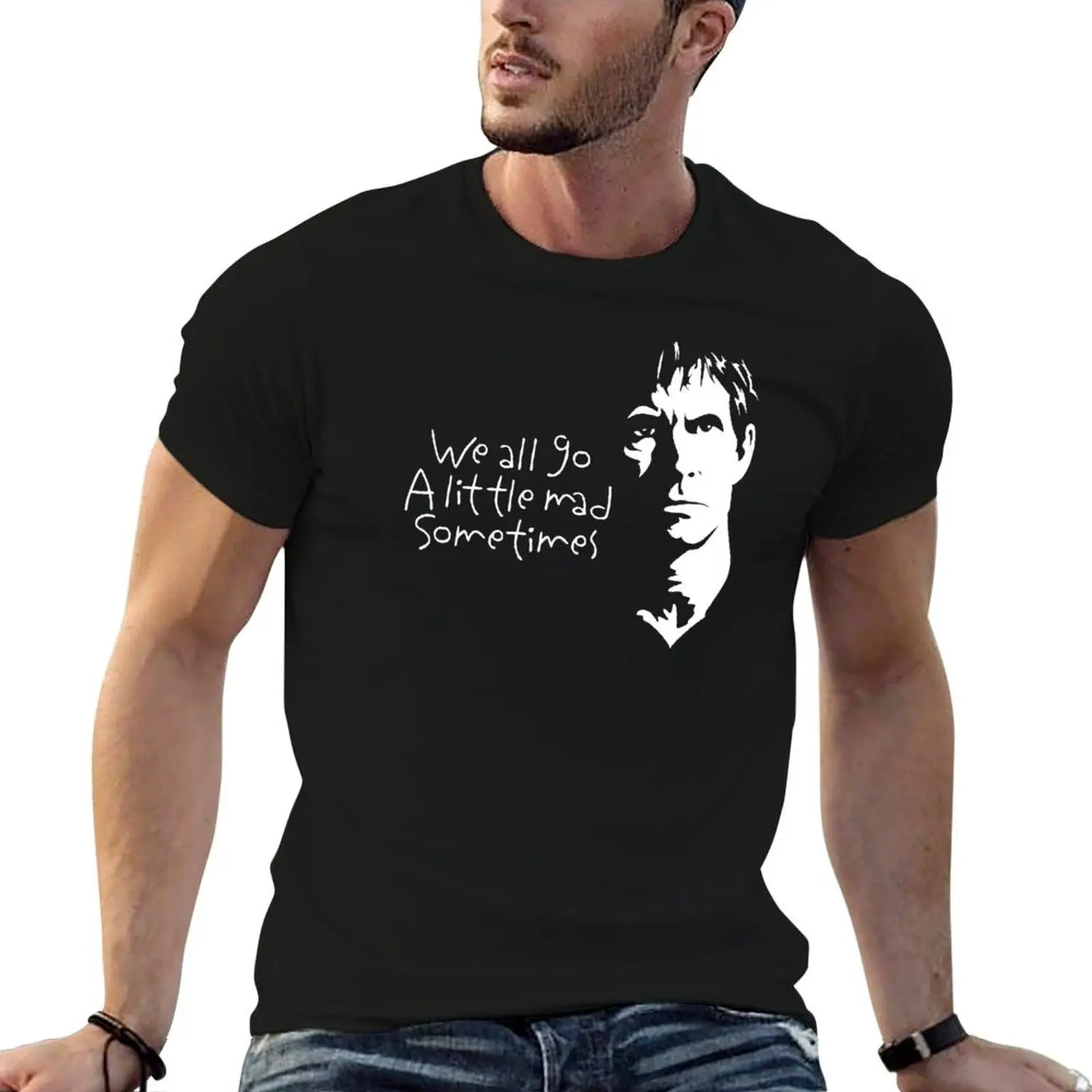 

Norman Bates - We all go a little mad… T-Shirt cotton tshirt 100% t shirts for man pack white T-Shirt