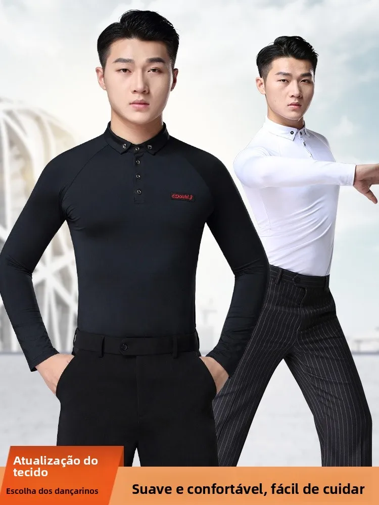 danbolo-slim-fit-latin-dance-shirt-modern-dance-uniform-daily-wear-square-dance-top-long-sleeve-color-for-men-over-40