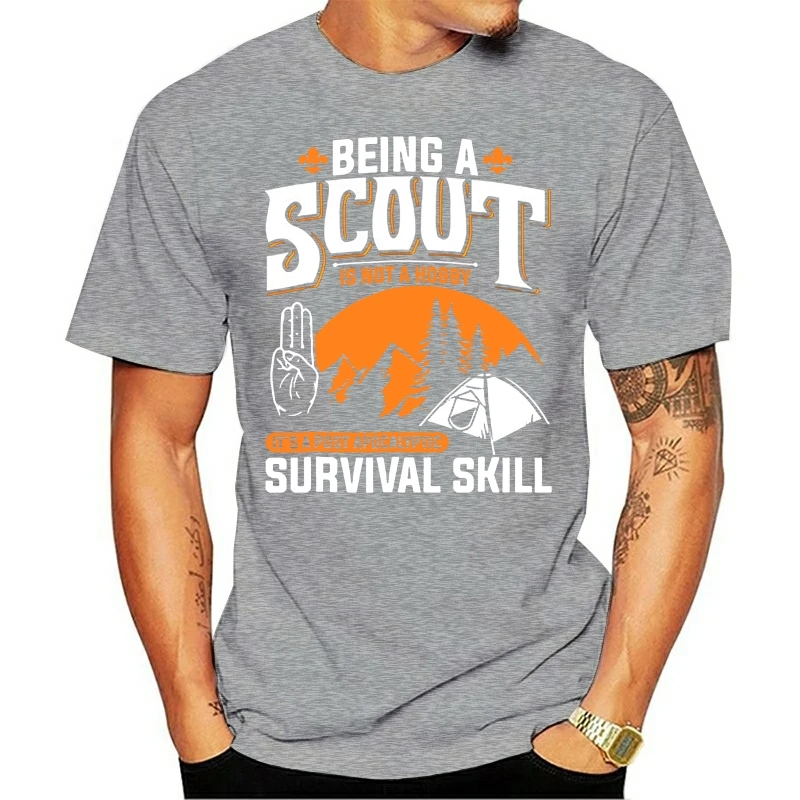 Hot men\'s fun casual print T-shirt brand men Being A Scout Is Not A Hobby Boys Girls Scouts Sports man\'s T-shirt