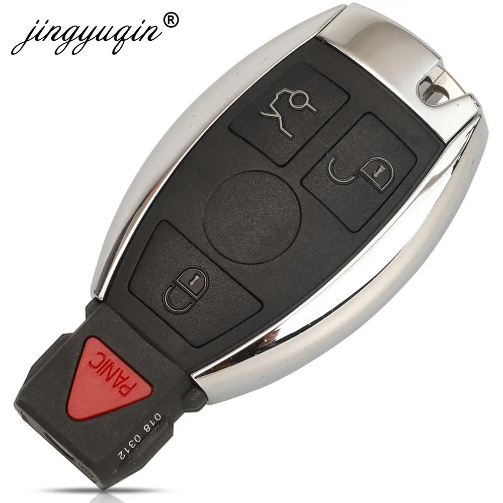 Jingyuqin NEC Kunci Mobil Remote Fob 315/433Mhz untuk Mercedes Benz C E S Class CLS W166 W169 W203 W204 W210 W211 W118 W171 W172 W220