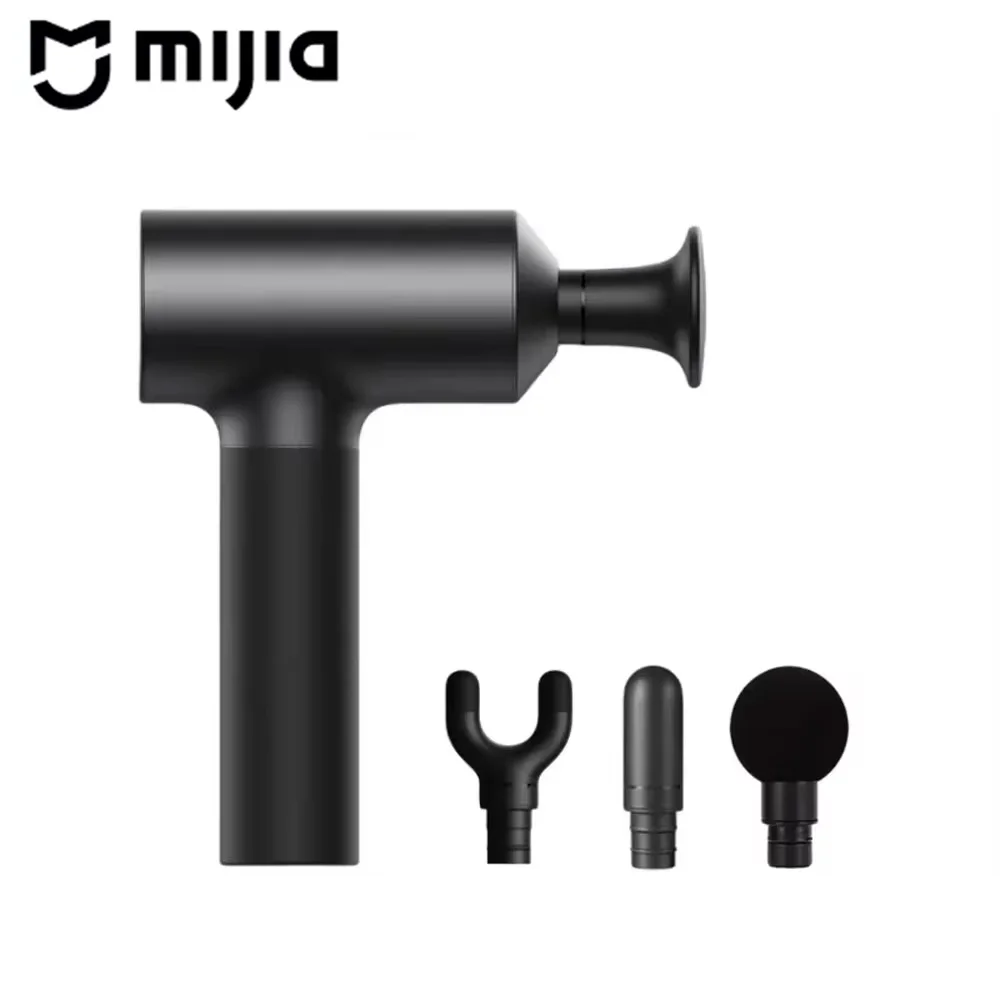 MIJIA Fascia Gun 2 Dual Mode 3 Gear Hot Pack Strong Power Intelligent Safety Protection Black Massage Tool for Muscle Relaxation